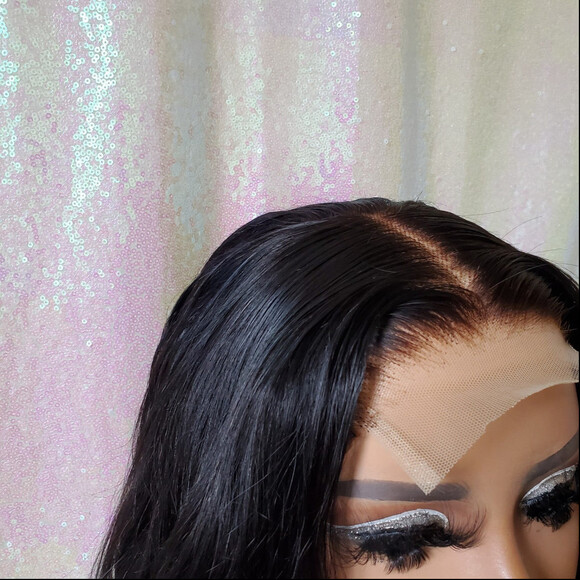 100% Virgin Human Hair closure wig 24 - Picture 6 of 8
